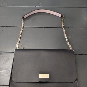 Kate Spade Lizz Putnam Drive Handbag Black and Pink Leather